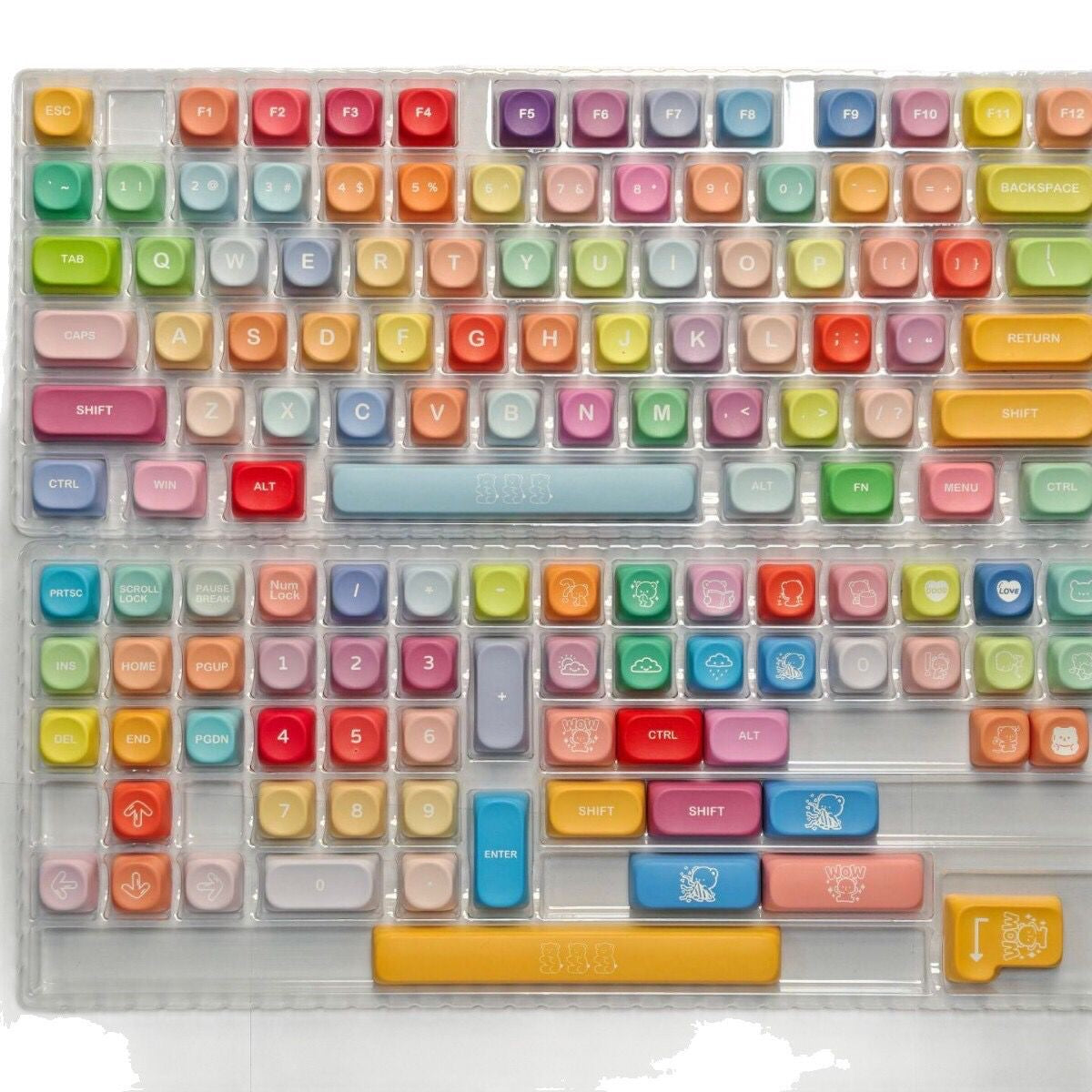 Gummy bear keycaps matte