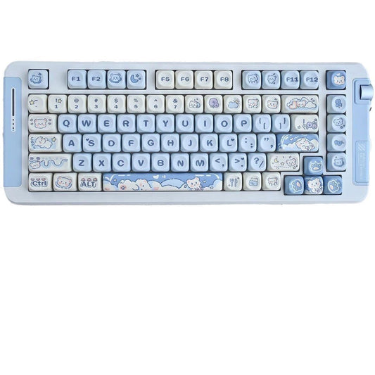Cute blue keycaps