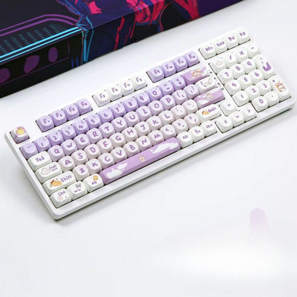 Cute purple keycaps