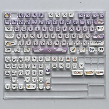 Cute purple keycaps