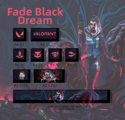 Valorant keycaps (9 keys)