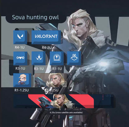 Valorant keycaps (9 keys)