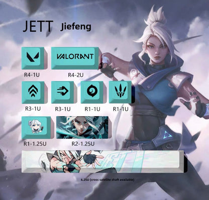 Valorant keycaps (9 keys)