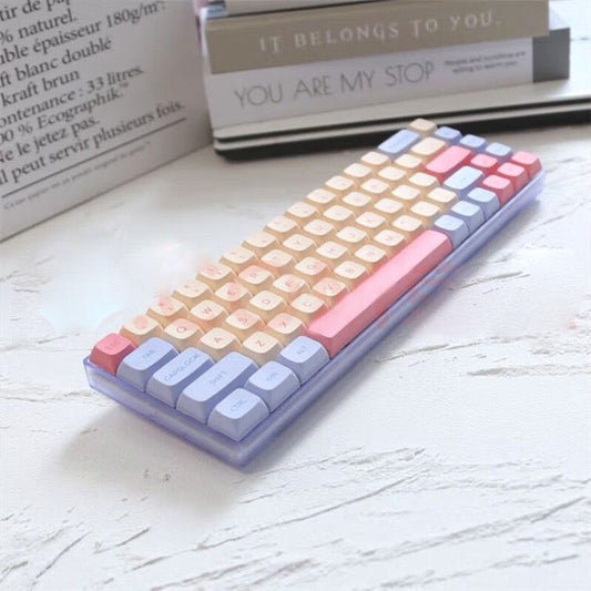 Simple yellow and blue keycaps