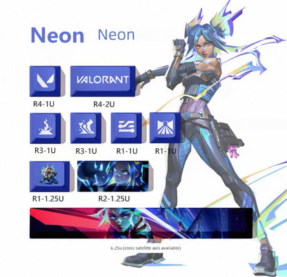 Valorant keycaps (9 keys)