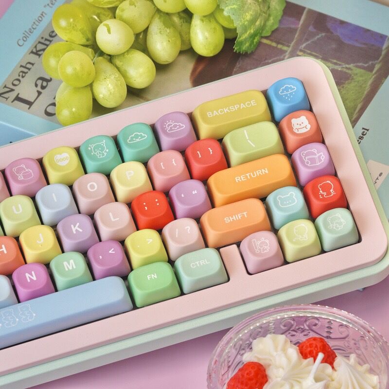 Gummy bear keycaps matte