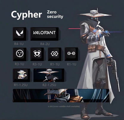 Valorant keycaps (9 keys)