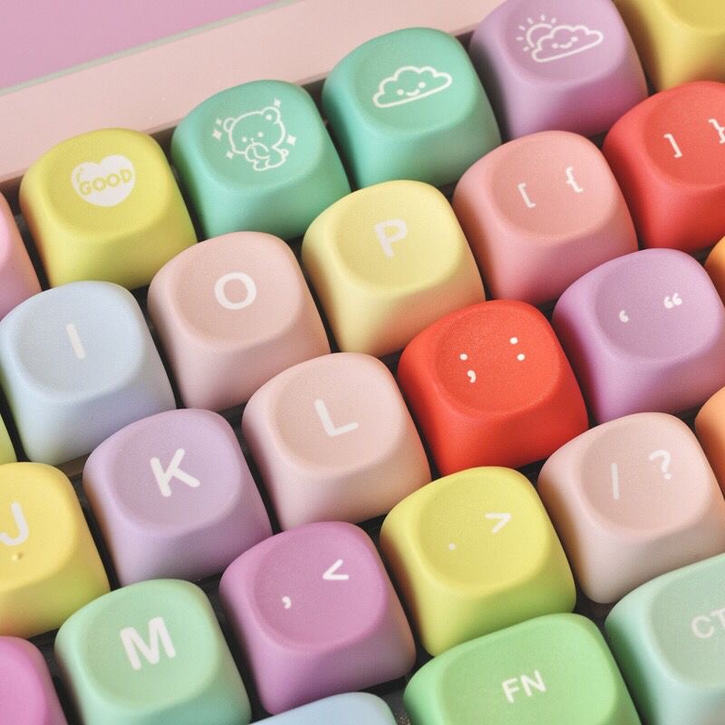 Gummy bear keycaps matte