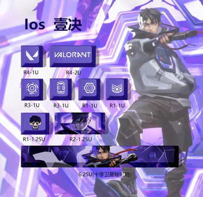 Valorant keycaps (9 keys)