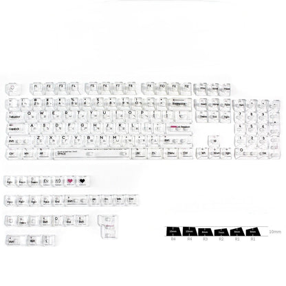 Transparent keycaps