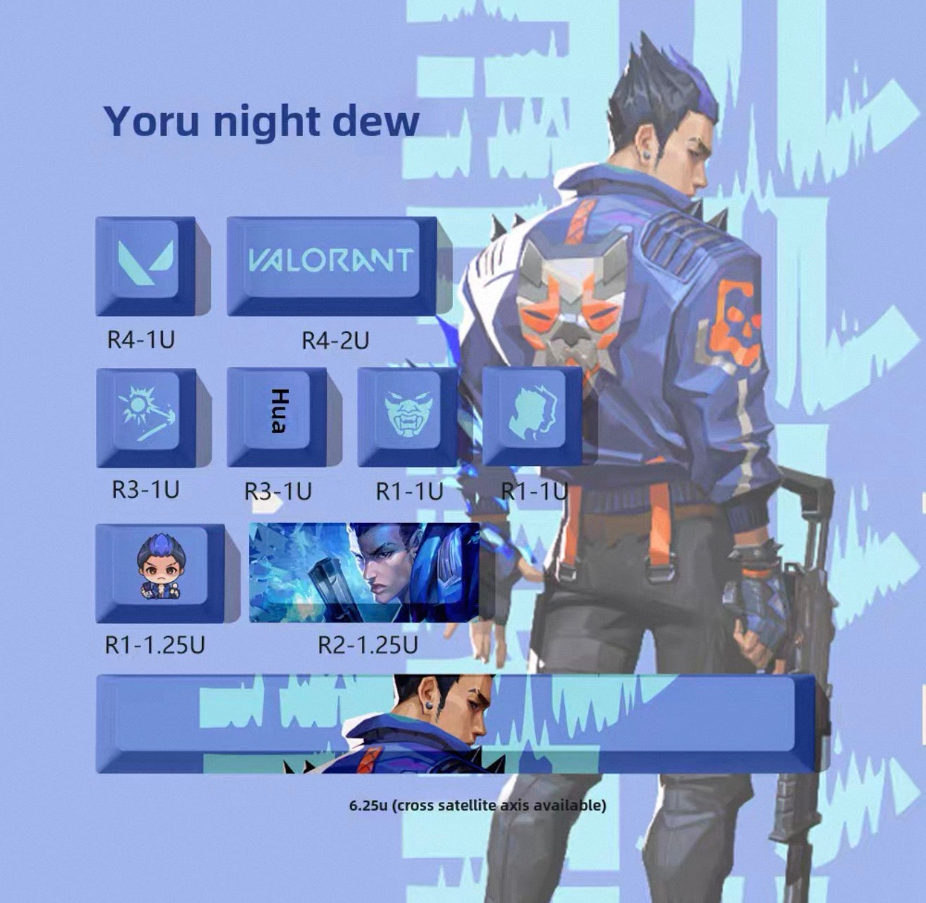 Valorant keycaps (9 keys)