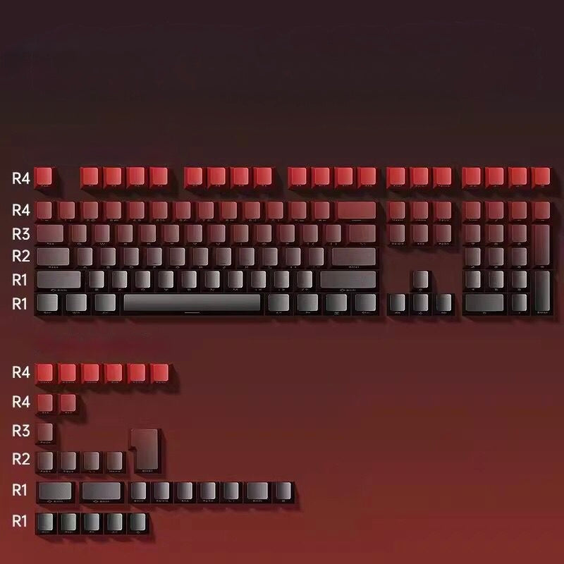 Gradient keycaps