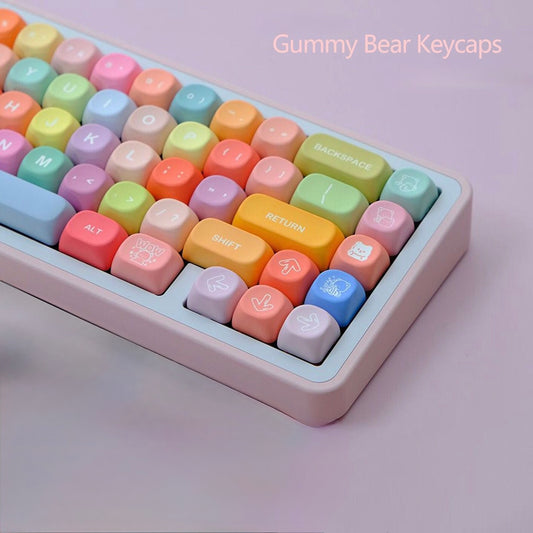 Gummy bear keycaps matte